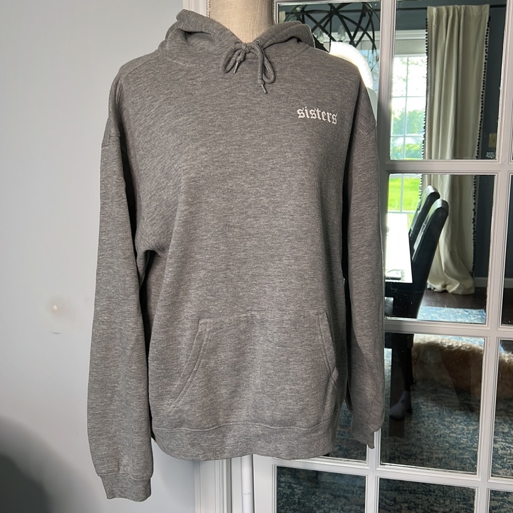 SISTERS by James Charles oversized hoodie sweatshirt size S, grey